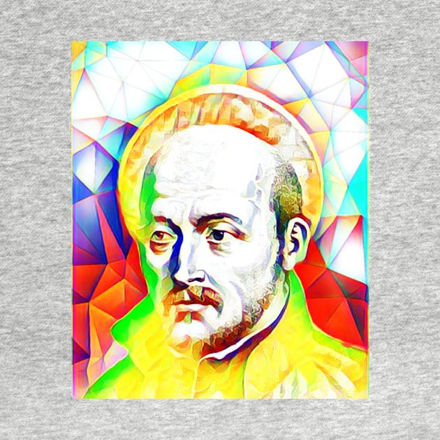 Ignatius of Loyola Colourful Portrait | Ignatius of Loyola Artwork 11 by JustLit